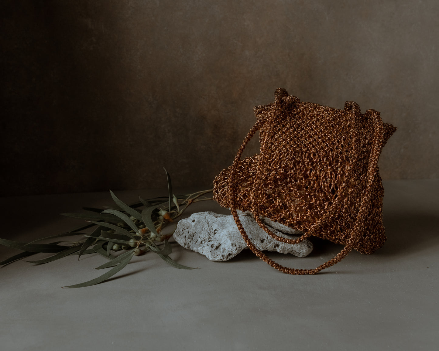 Metall Mesh bag bronze
