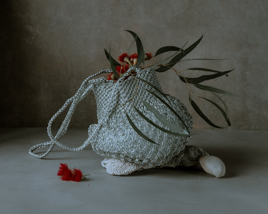 Metall Mesh bag silver