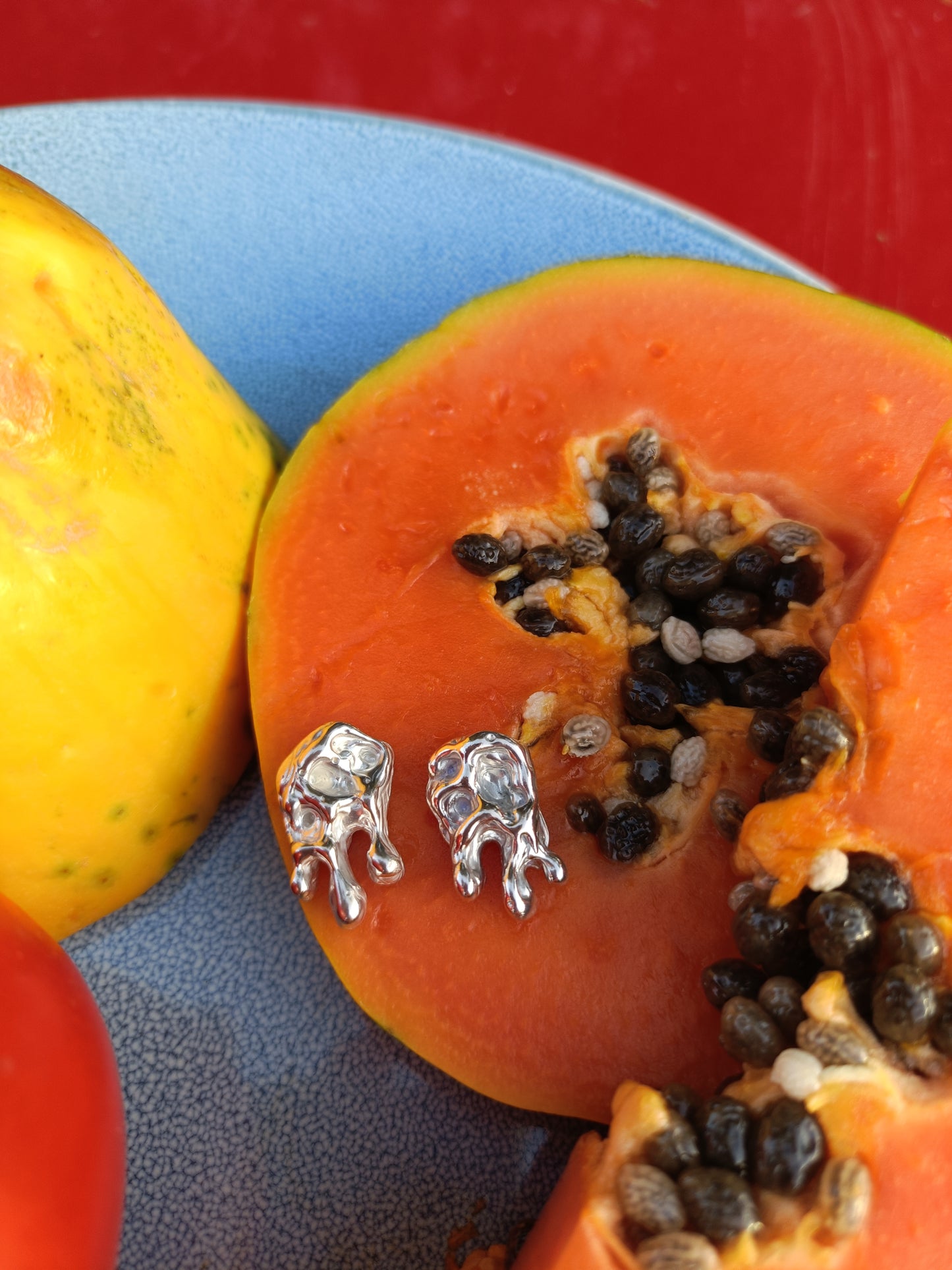 Molten Orbit Solid Studs Earrings