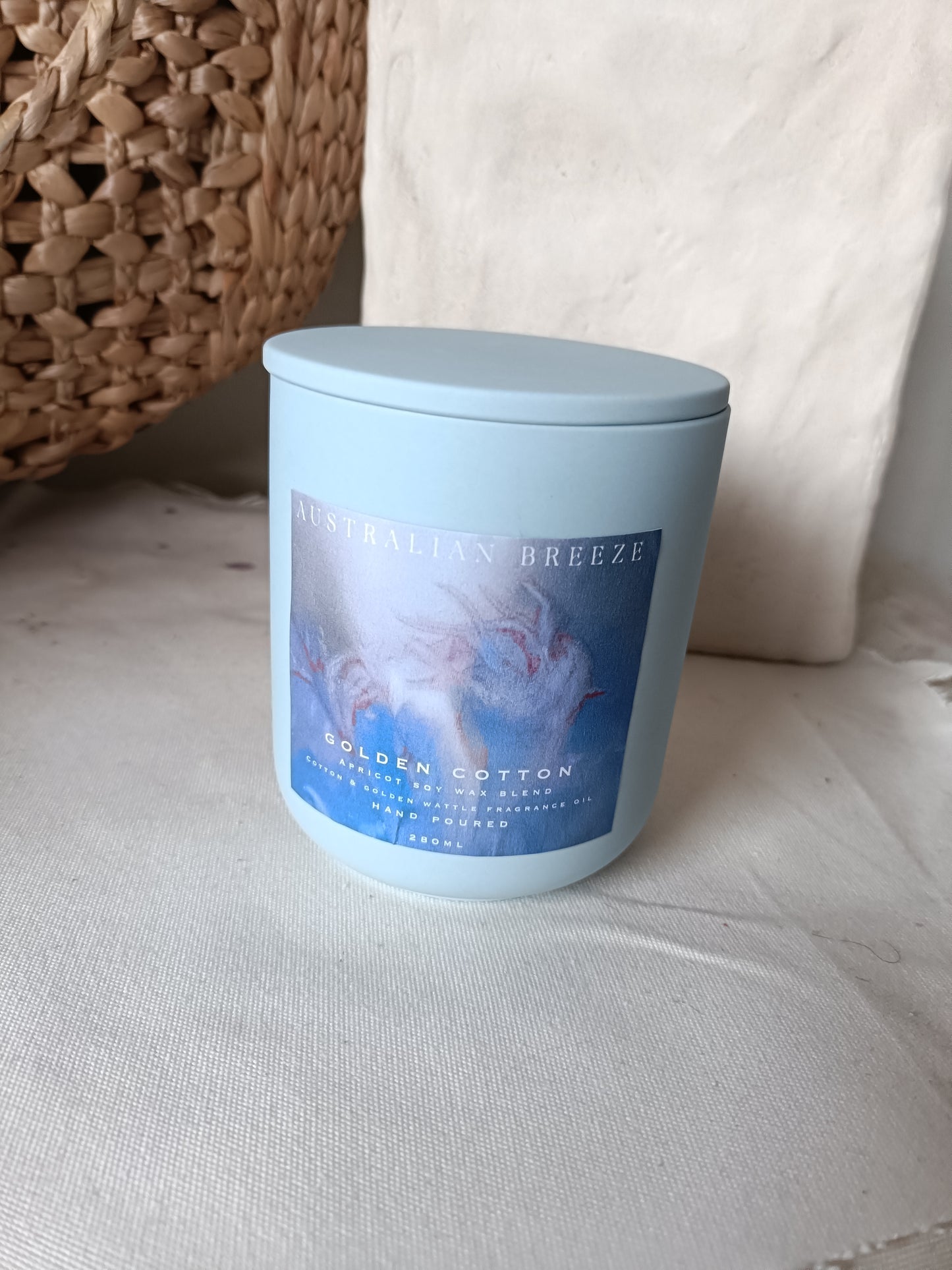 Golden Cotton Scented Candle
