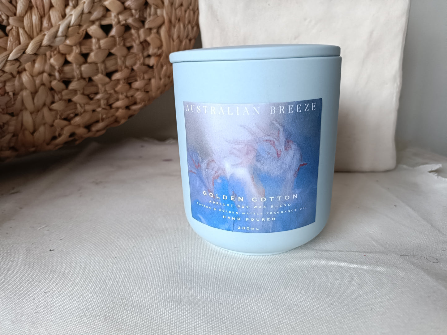 Golden Cotton Scented Candle