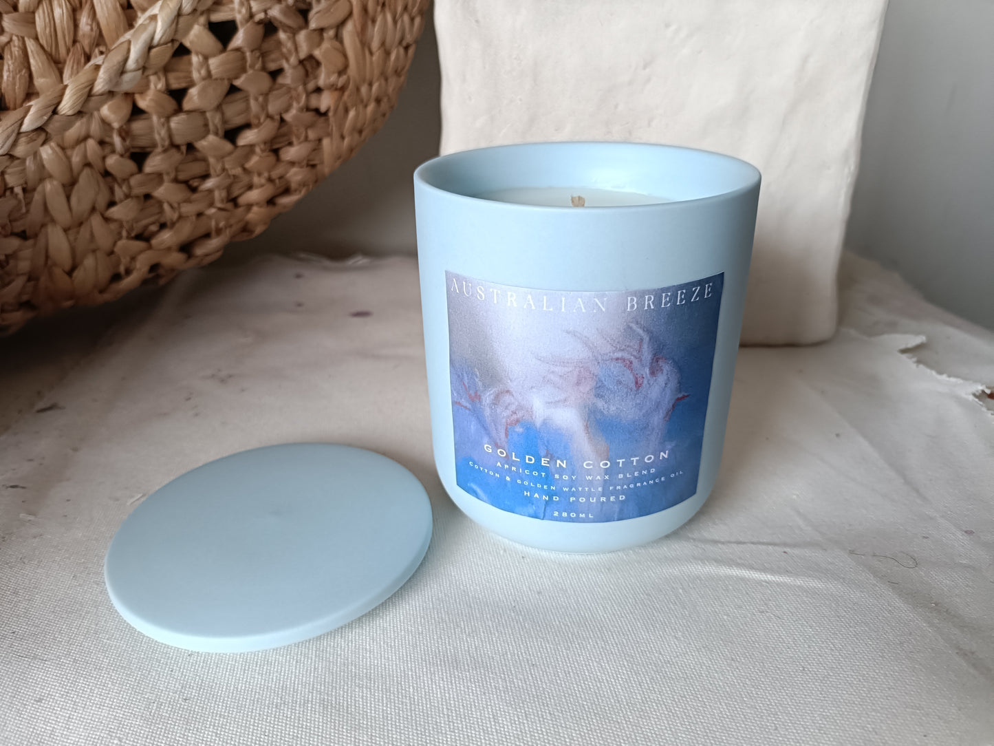 Golden Cotton Scented Candle